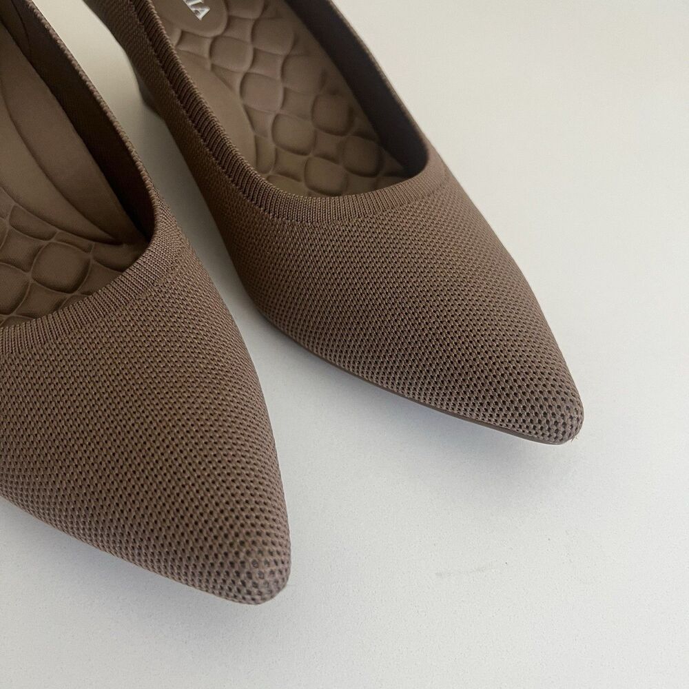 VIVAIA Aria Wedge 2.0 Pointed Toe Espresso Brown Size 40/9 Pumps Comfort Shoes - Picture 4 of 11